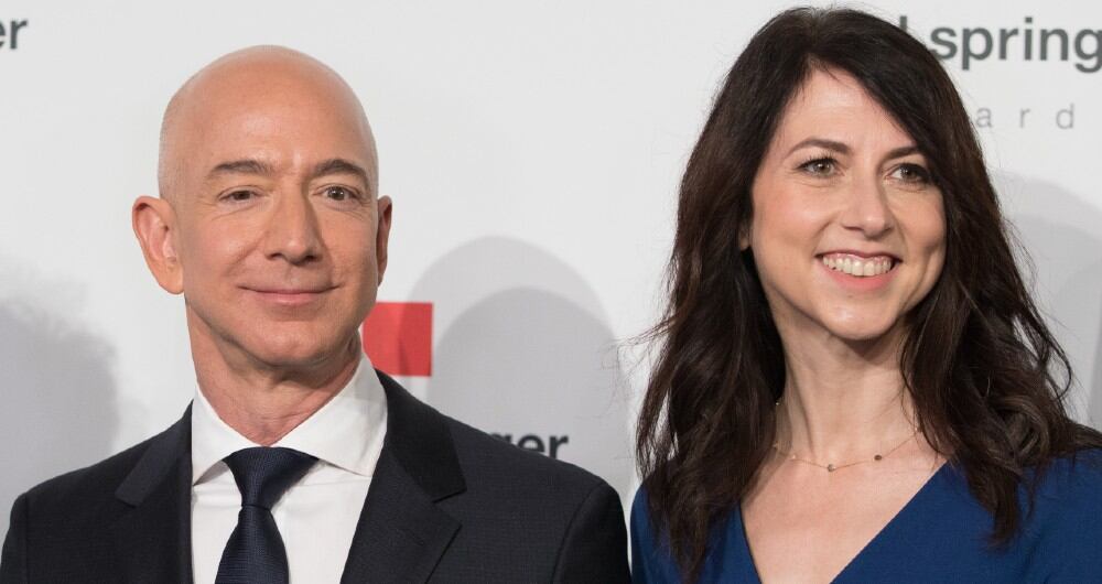 Jeff Bezos y MacKenzie Scott