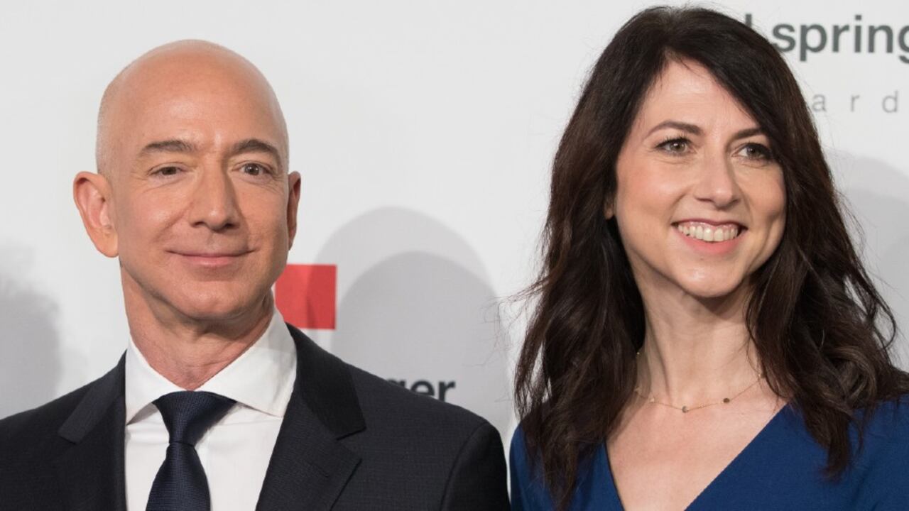 Jeff Bezos y MacKenzie Scott