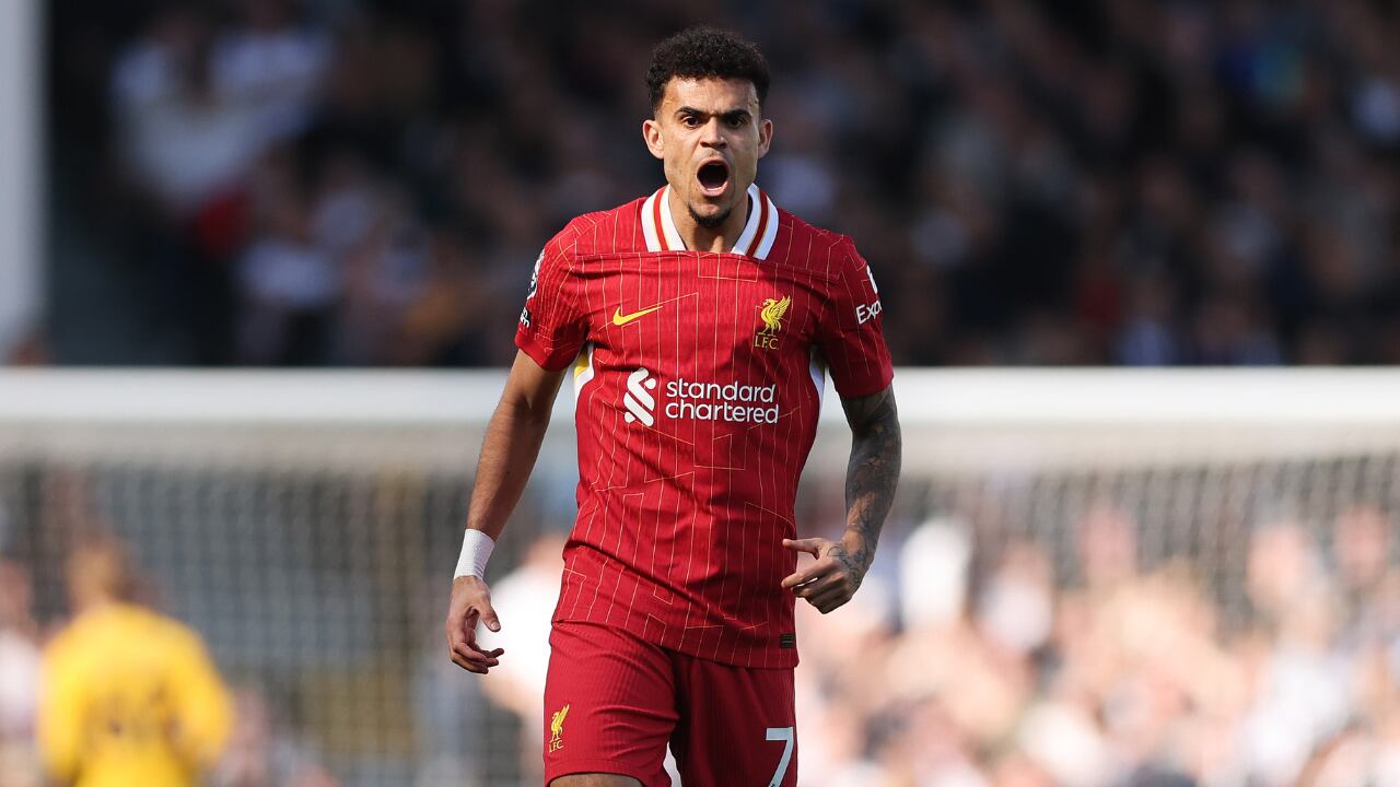 Luis Díaz, este domingo 6 de abril, en la derrota de Liverpool ante Fulham.