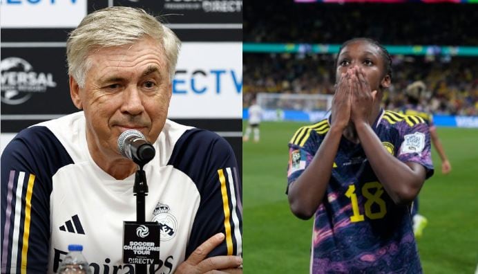 El DT del Real Madrid se rindió a los pies de Linda Caicedo