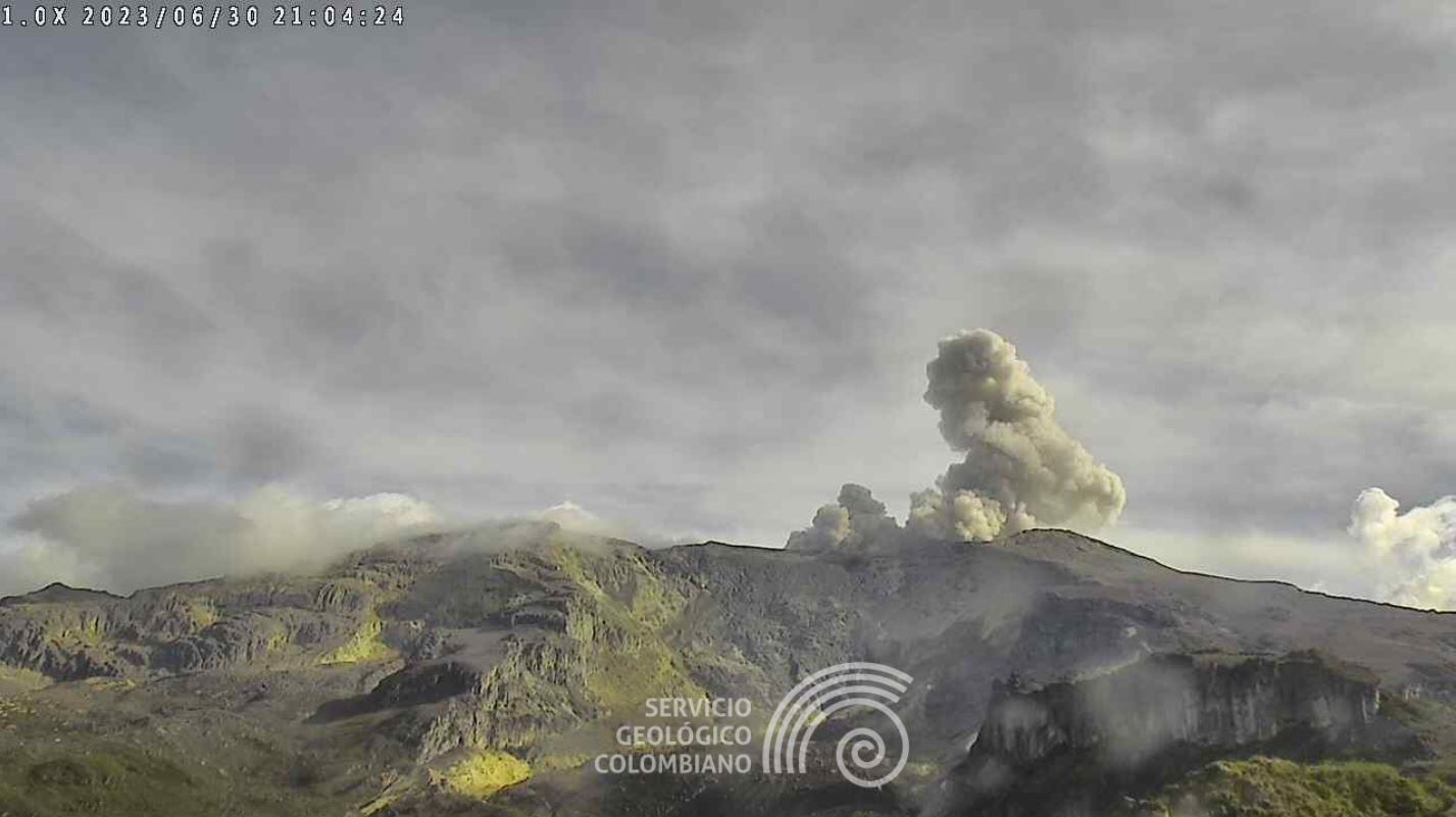 Volcán Nevado del Ruiz.
