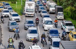 Hora pico en Bogotá, una de las ciudades más congestionadas de América