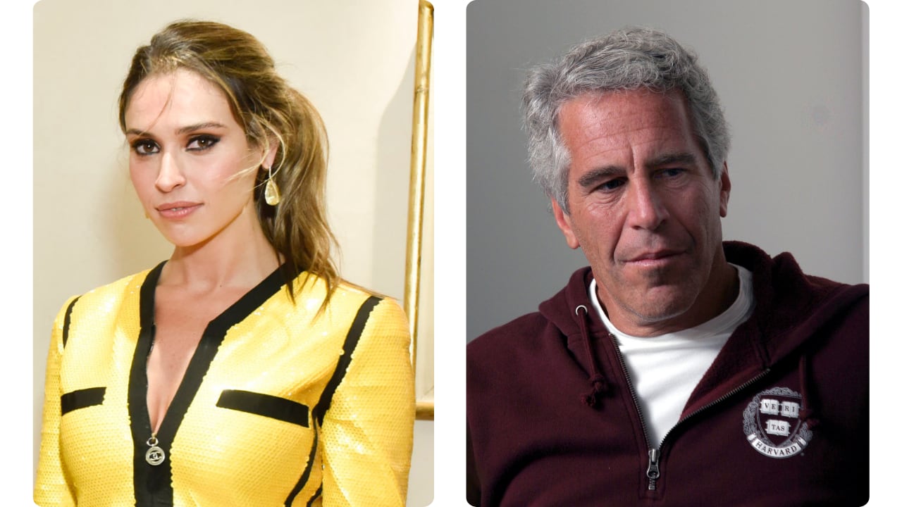 Amanda Ungaro y Jeffrey Epstein.