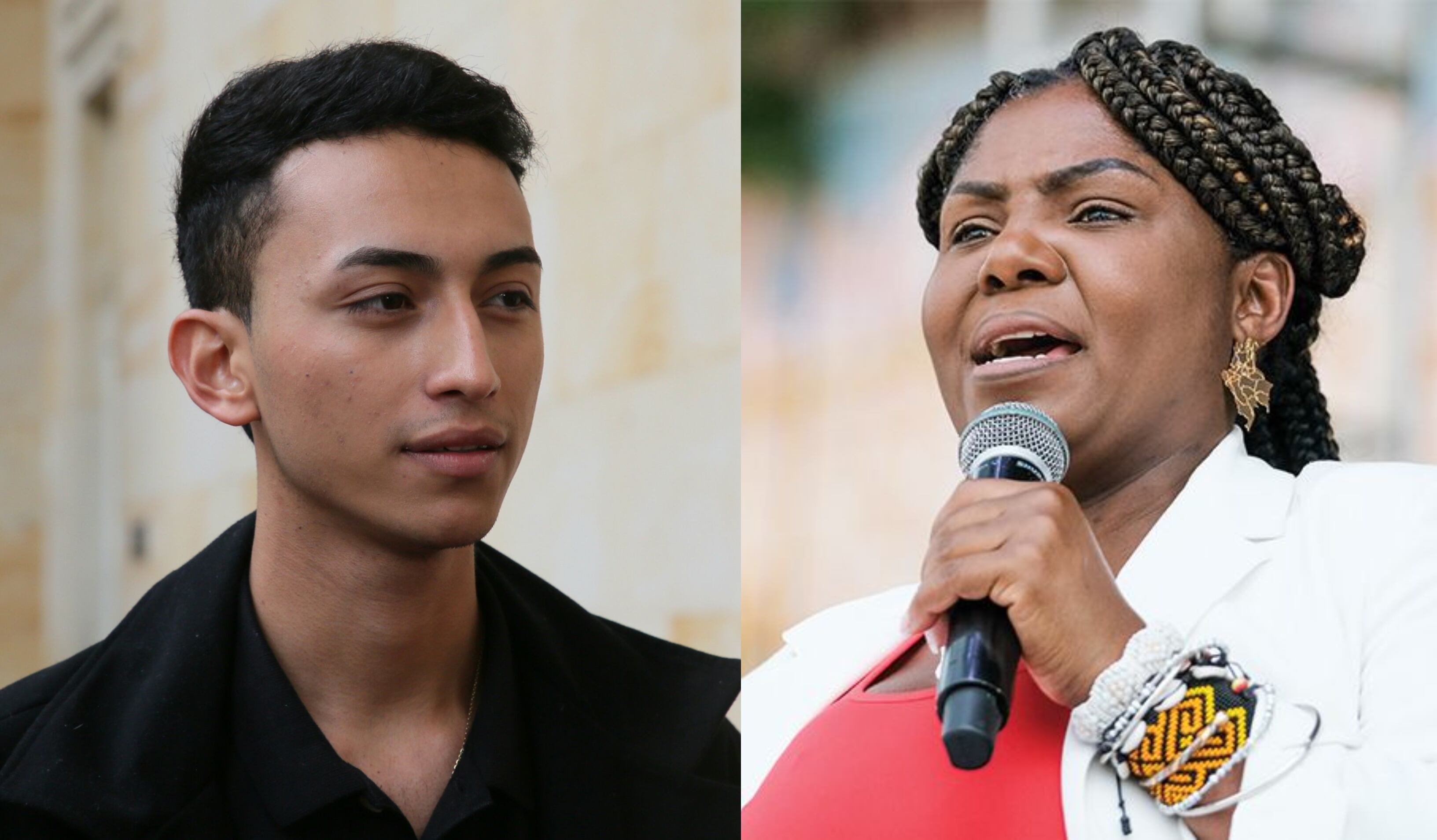 William Molina y Francia Márquez.