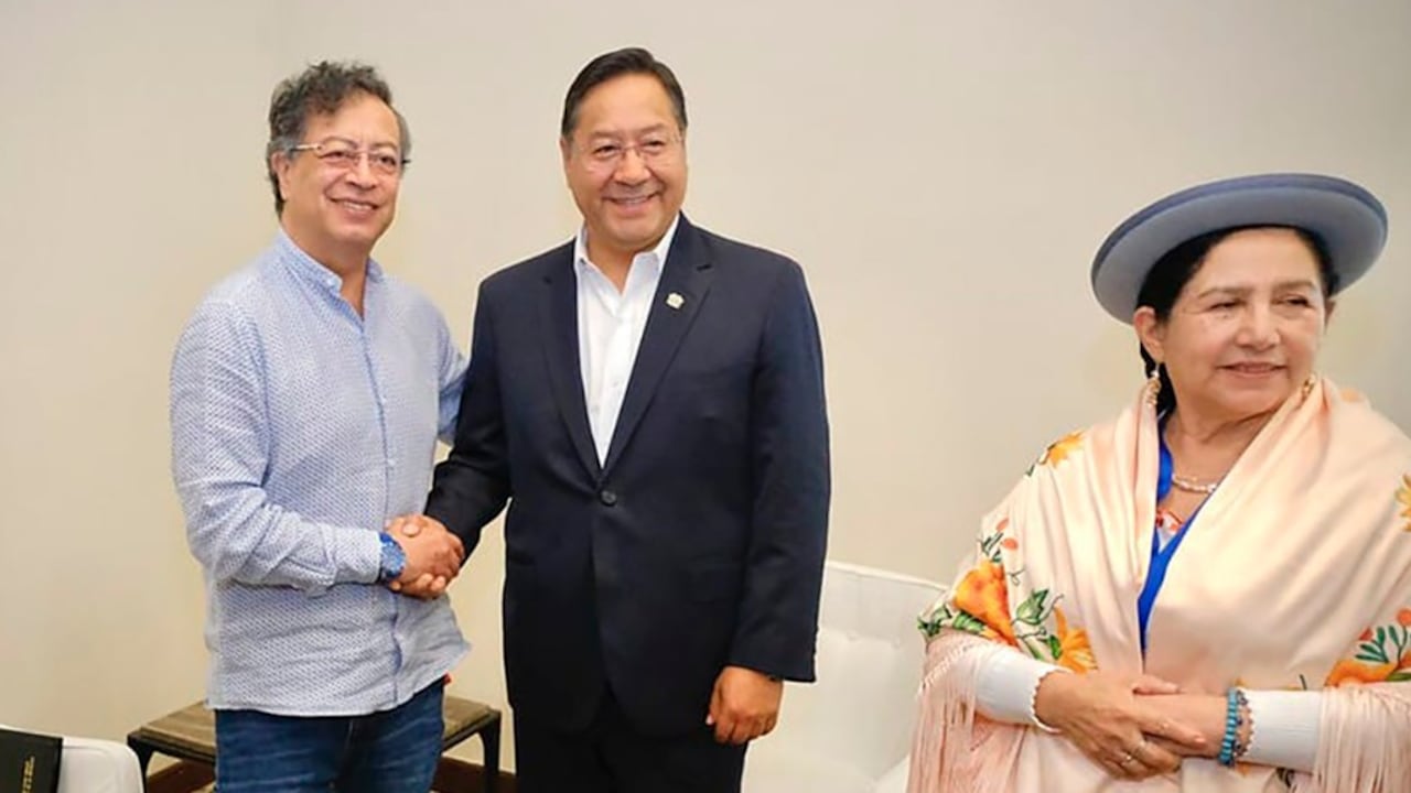 Reunión del presidente Gustavo Petro con sus homólogos de Bolivia y Honduras.