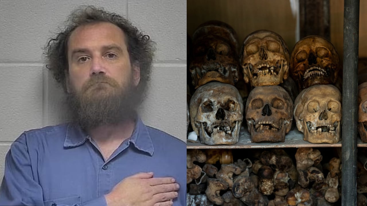 James William Nott tenía al menos 40 cráneos robados dentro de su propiedad.