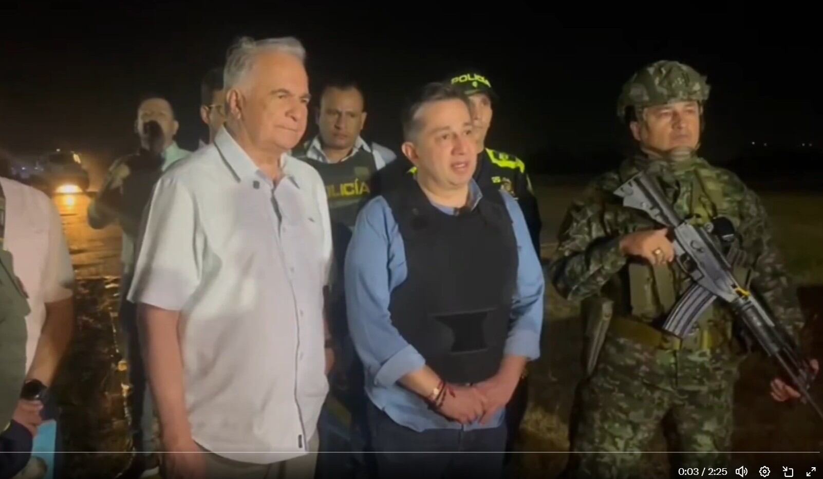 La Fuerza Pública sacó del Huila al representante Julio César Triana, luego del atentado.