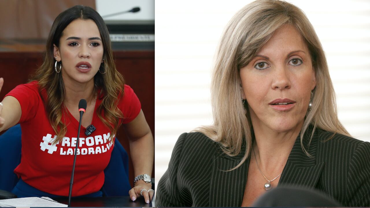 María Fernanda Carrascal y Dylian Francisca Todo, dos caras de un mismo proyecto: la reforma laboral.
