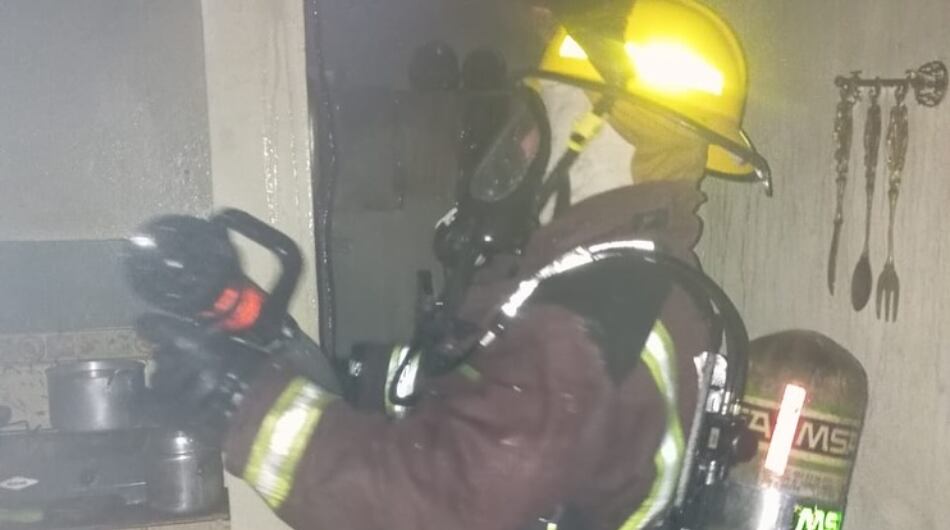 Incendio en el municipio de La Ceja, Antioquia.