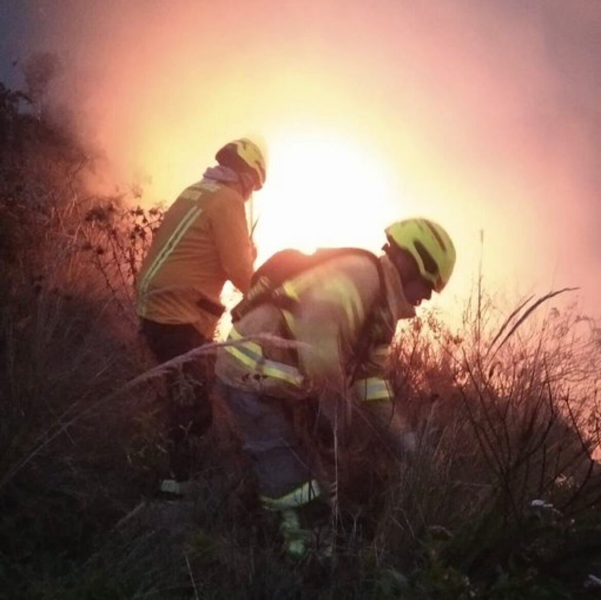 Incendio Mosquera Twitter @bomberosbogotá