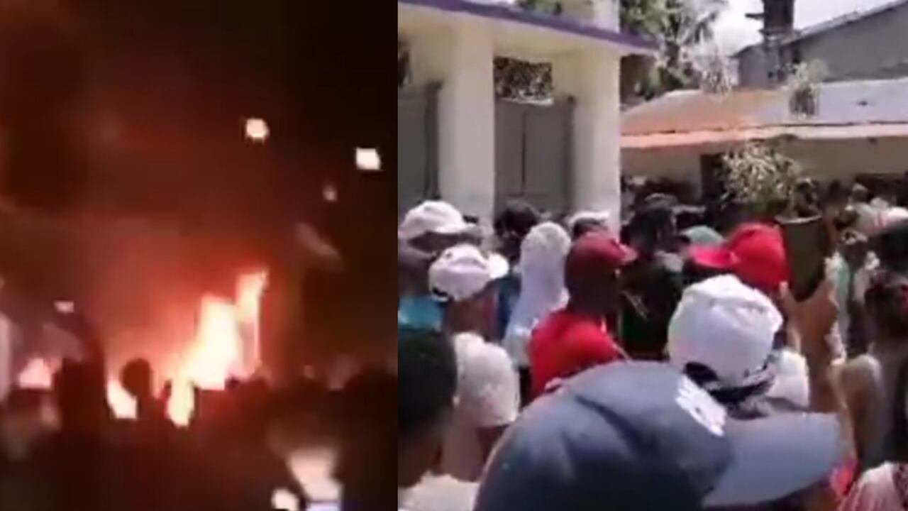 Uno de los hechos vandálicos ocurrió en Chinú, donde quemaron la Registraduría.