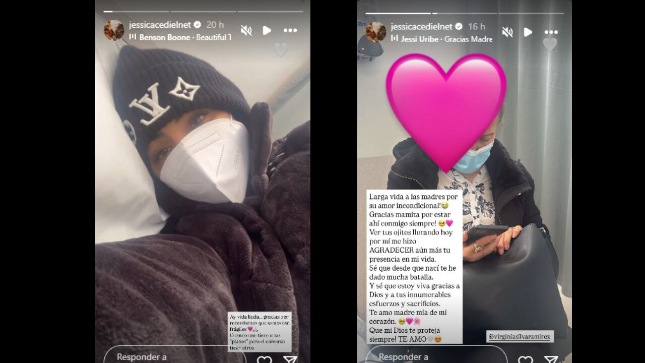 Jessica Cediel dejó a la vista que estuvo enferma.