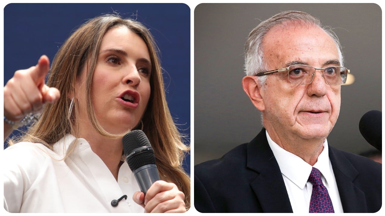 Paloma Valencia e Iván Velásquez.