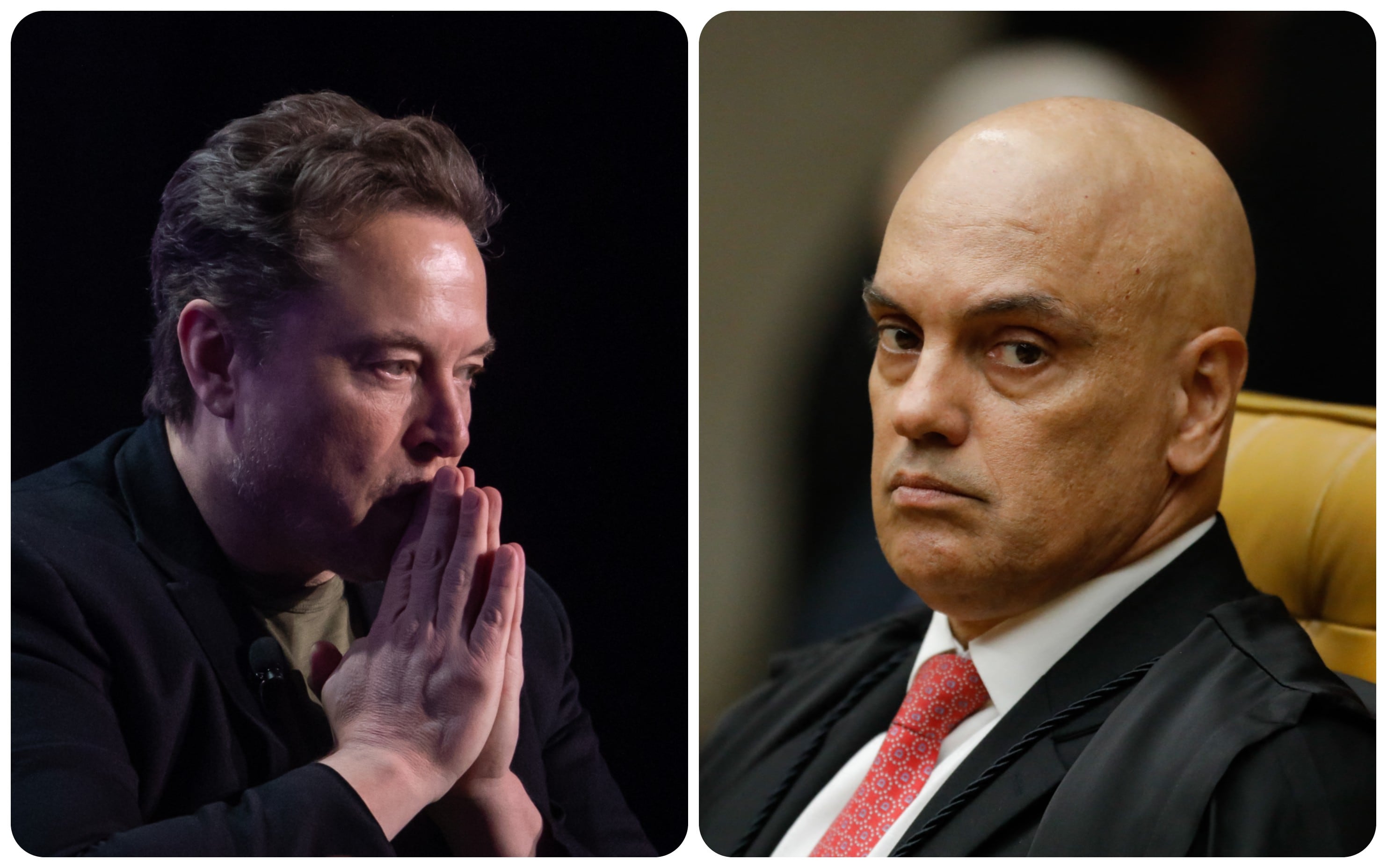 Elon Musk y Alexandre De Moraes