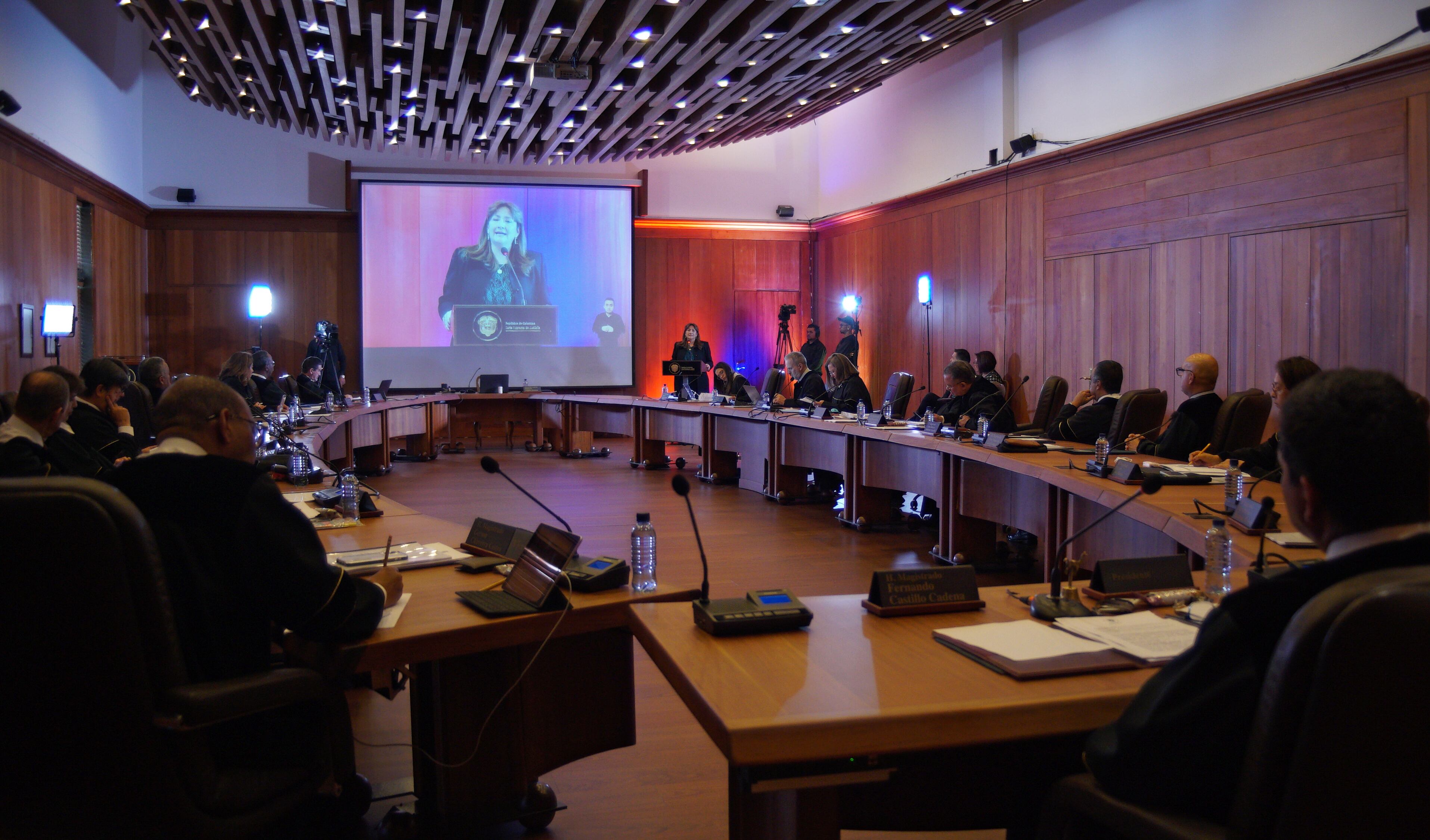 Ternadas a la Fiscalía 
Ángela María Buitrago 
se presentaron ante la Corte Suprema de Justicia, que deberá tomar su decisión a mediados de diciembre
Bogota noviembre 23 del 2023
Foto: Prensa Corte Suprema de Justicia