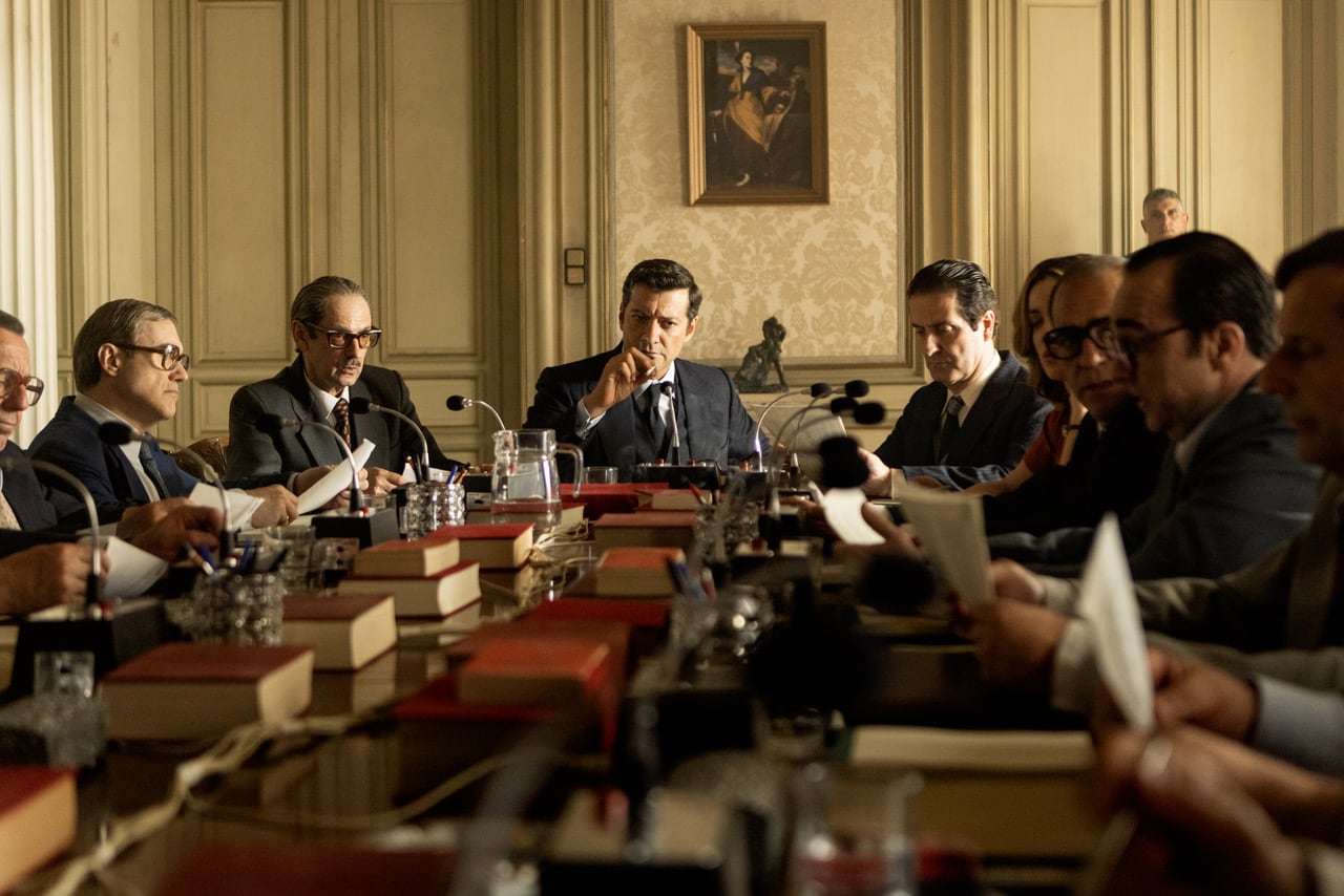 'Anatomía de un instante', serie de Movistar+ dirigida por Alberto Rodríguez, con Álvaro Morte, Manolo Solo y Eduard Fernández.