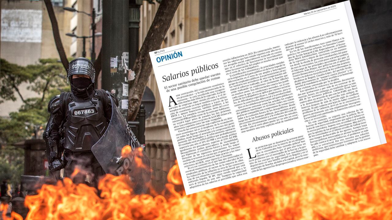 El País de Madrid en el editorial del 15 de septiembre dedicó unos párrafos a las jornadas de violencia de la semana pasada por la muerte de Javier Ordóñez a manos de la policía.