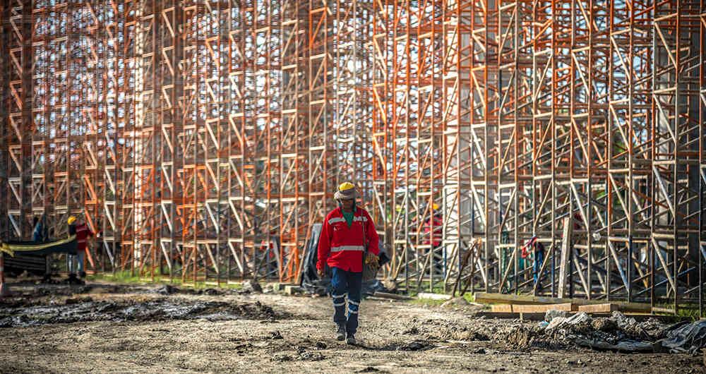 Ochenta por ciento de las empresas que trabajan en infraestructura en Colombia son pymes. Foto: Esteba Vega/Semana