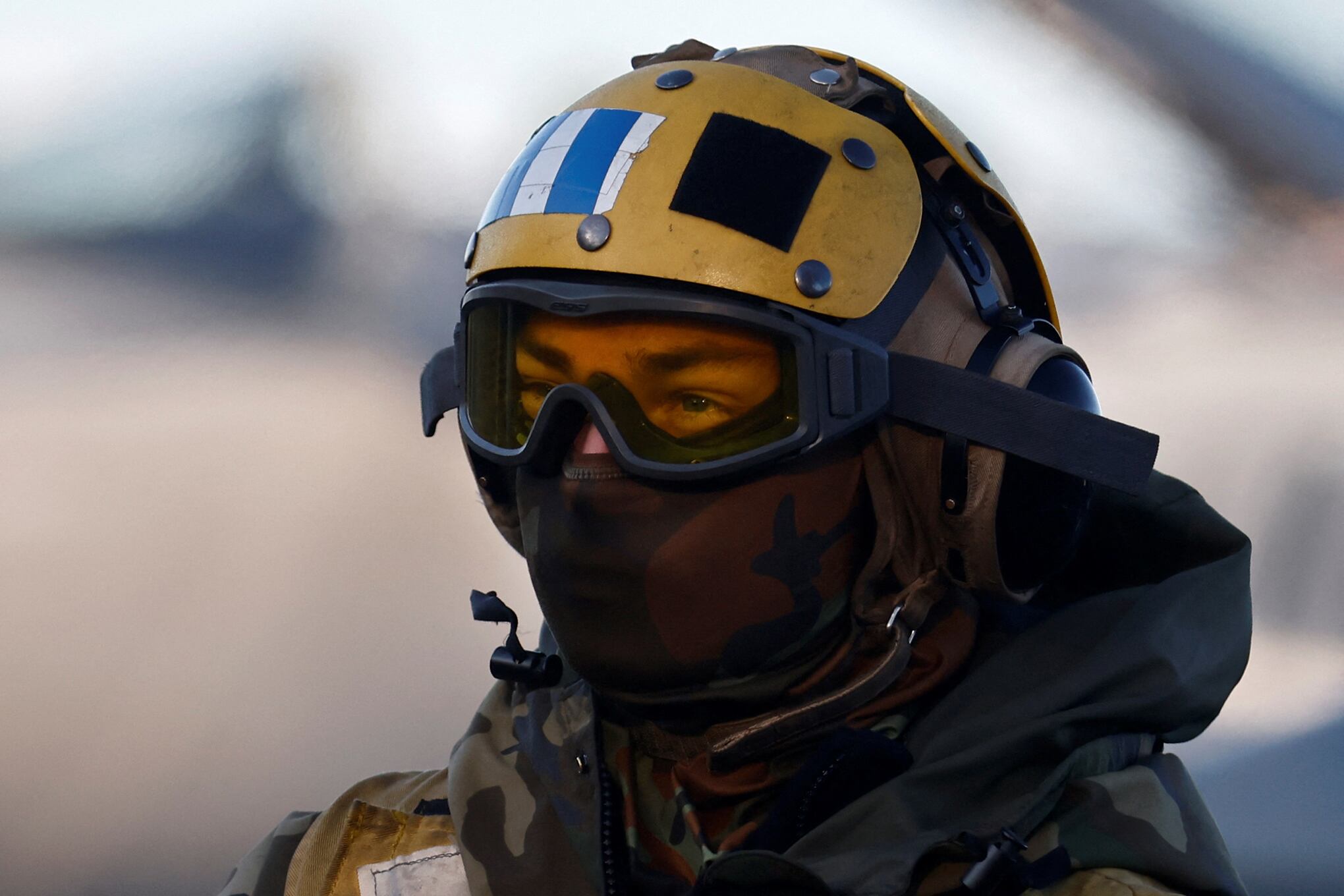 A bordo portaaviones USS Harry Truman