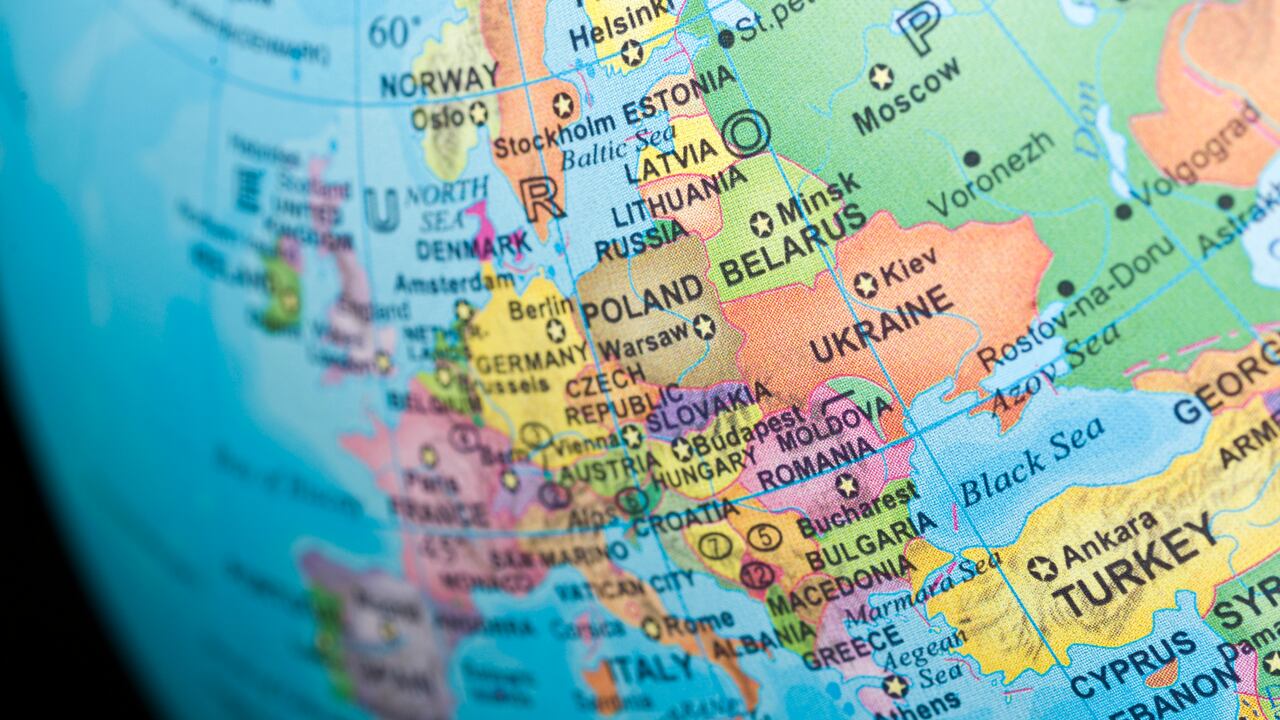 El mapa que muestra la cercanía de Lituania con Rusia