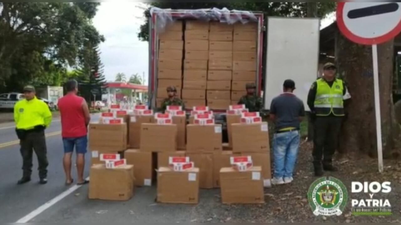 Las más de 230.000 cajetillas son de diferentes marcas y su avalúo los $572 millones