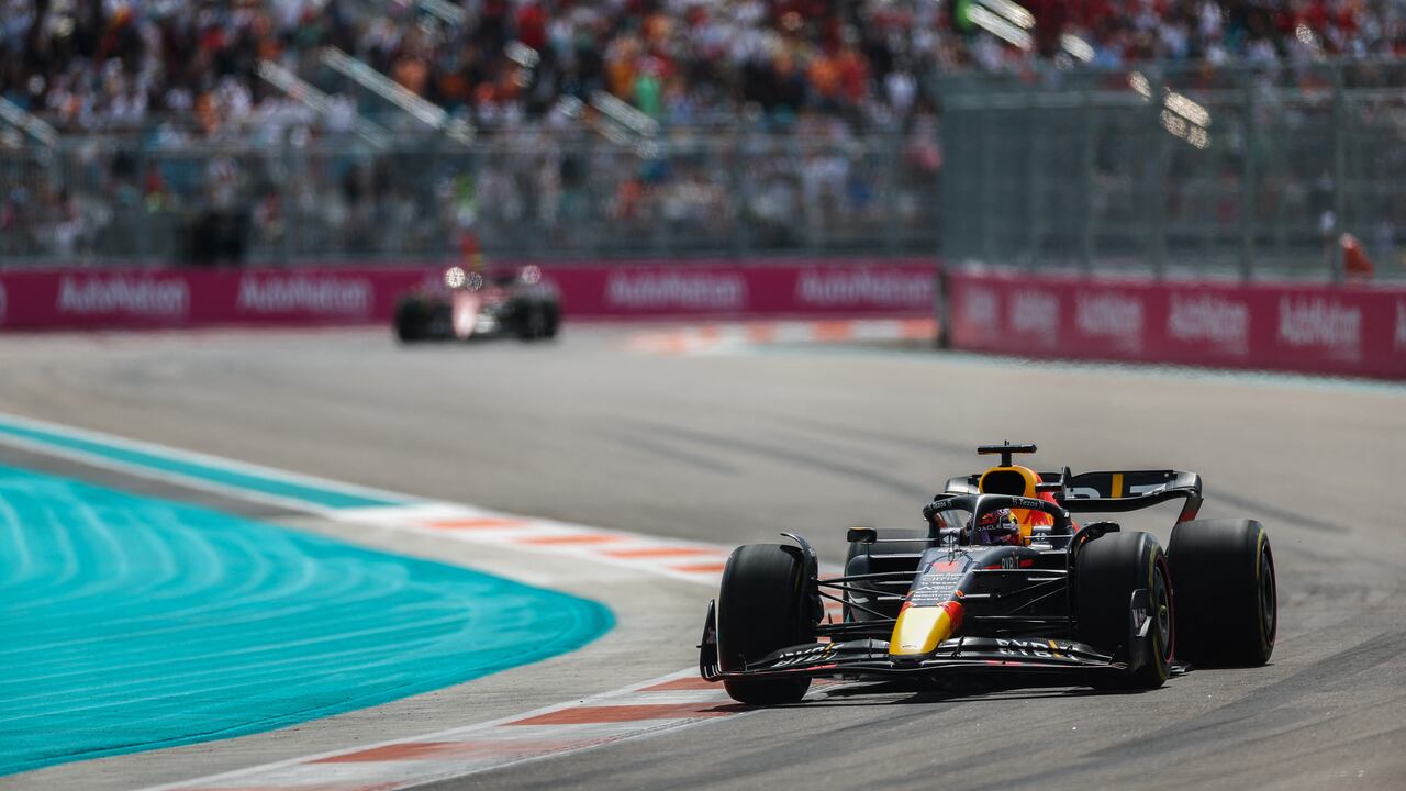 MIAMI, FLORIDA - MAY 08: Max Verstappen del Red Bull Racing Peter Fox/Getty Images/AFP (Photo by Peter Fox / GETTY IMAGES NORTH AMERICA / Getty Images via AFP)