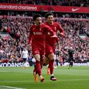 Luis Díaz celebrando un gol con el Liverpool