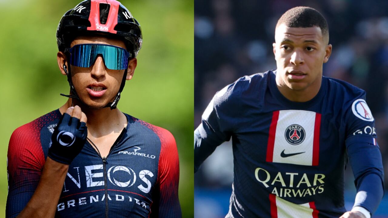 Egan Bernal, figura del Ineos, y kilyan Mbappé, goleador del Paris Saint Germain.