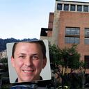 El Club El Nogal. En el recuadro, una foto de Luis Fernando Campo.