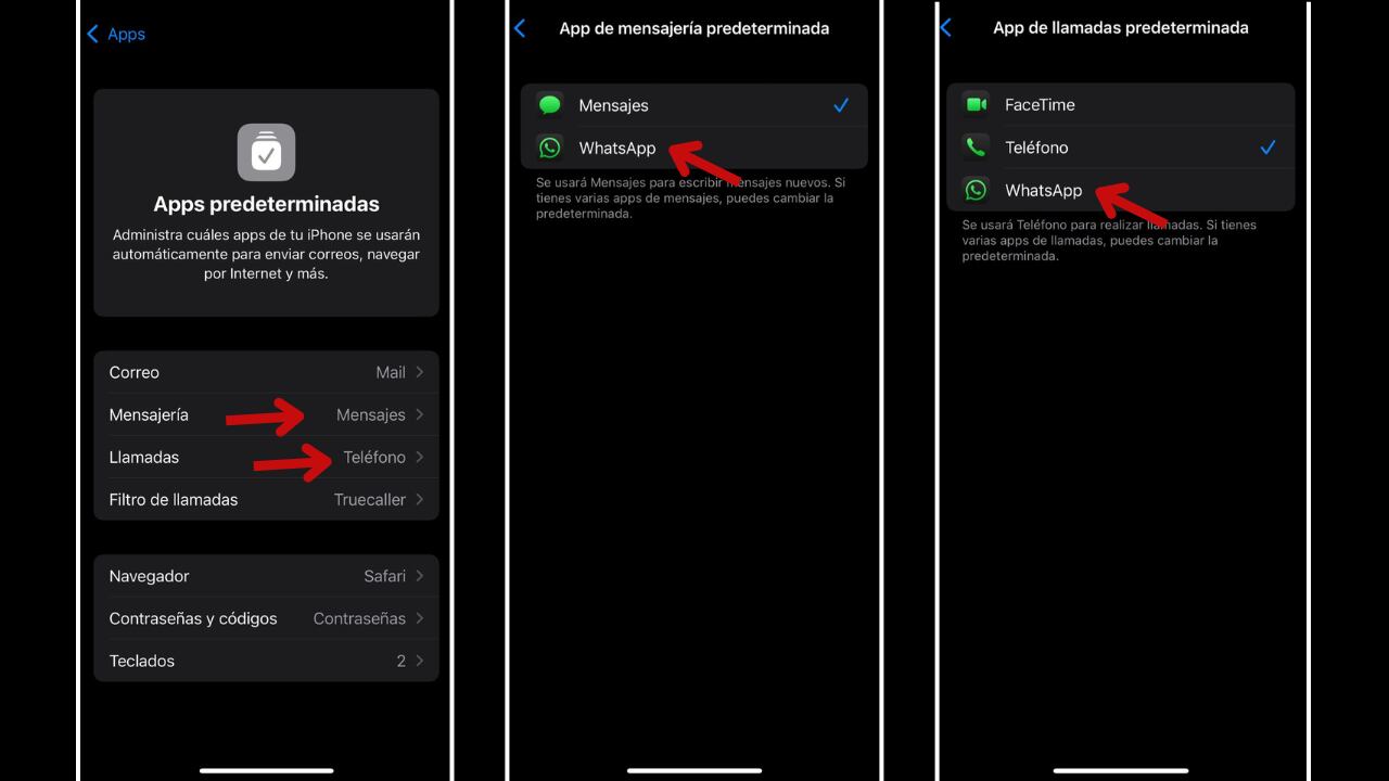 Apple introduce más opciones de personalización en iPhone, permitiendo cambiar la app principal de comunicación.