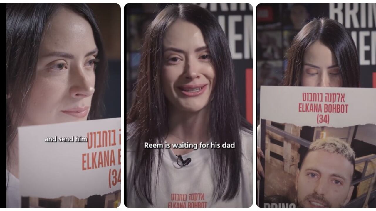 El video en el que clama la libertad de su esposo fue compartido por el embajador de Israel, Gali Dagán.