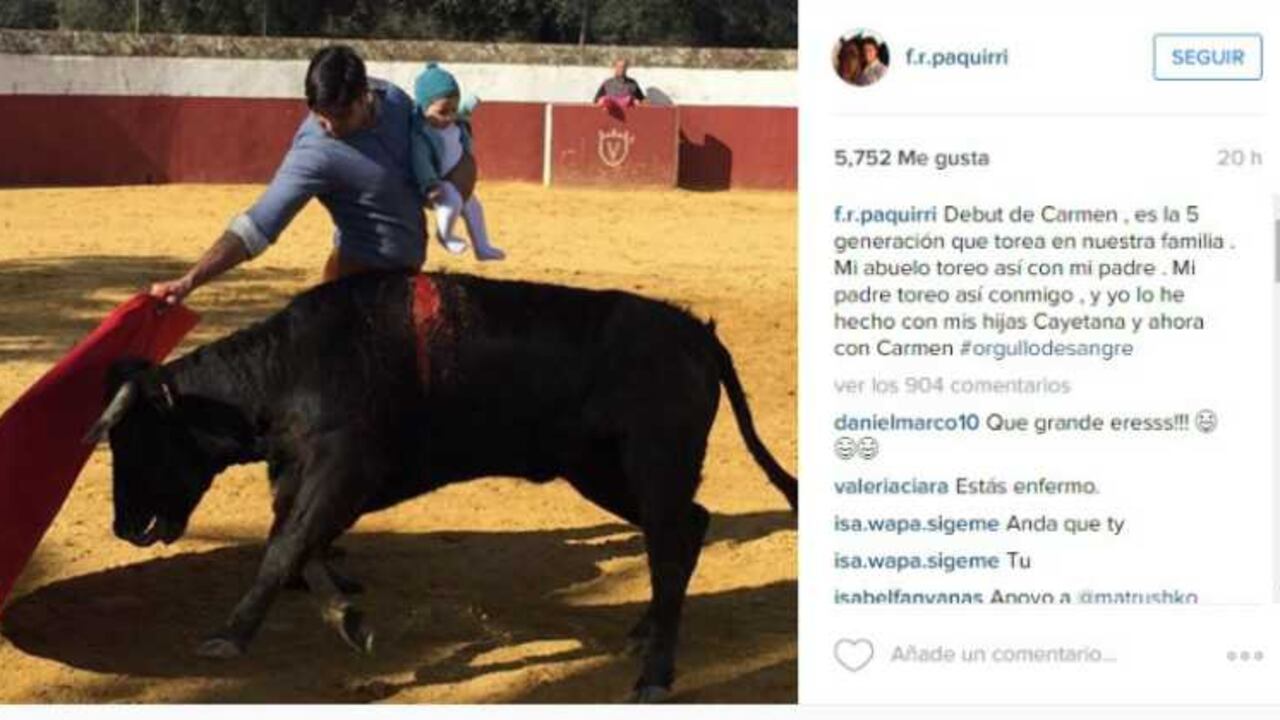 Francisco Rivera viene de una familia aficionada al toreo desde hace varias generaciones.