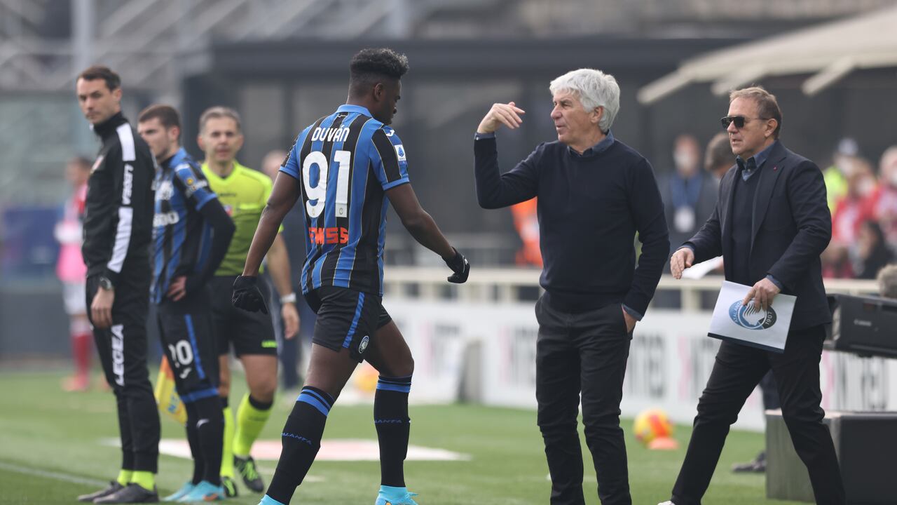 Duván Zapata salió sustituido sobre los últimos minutos.