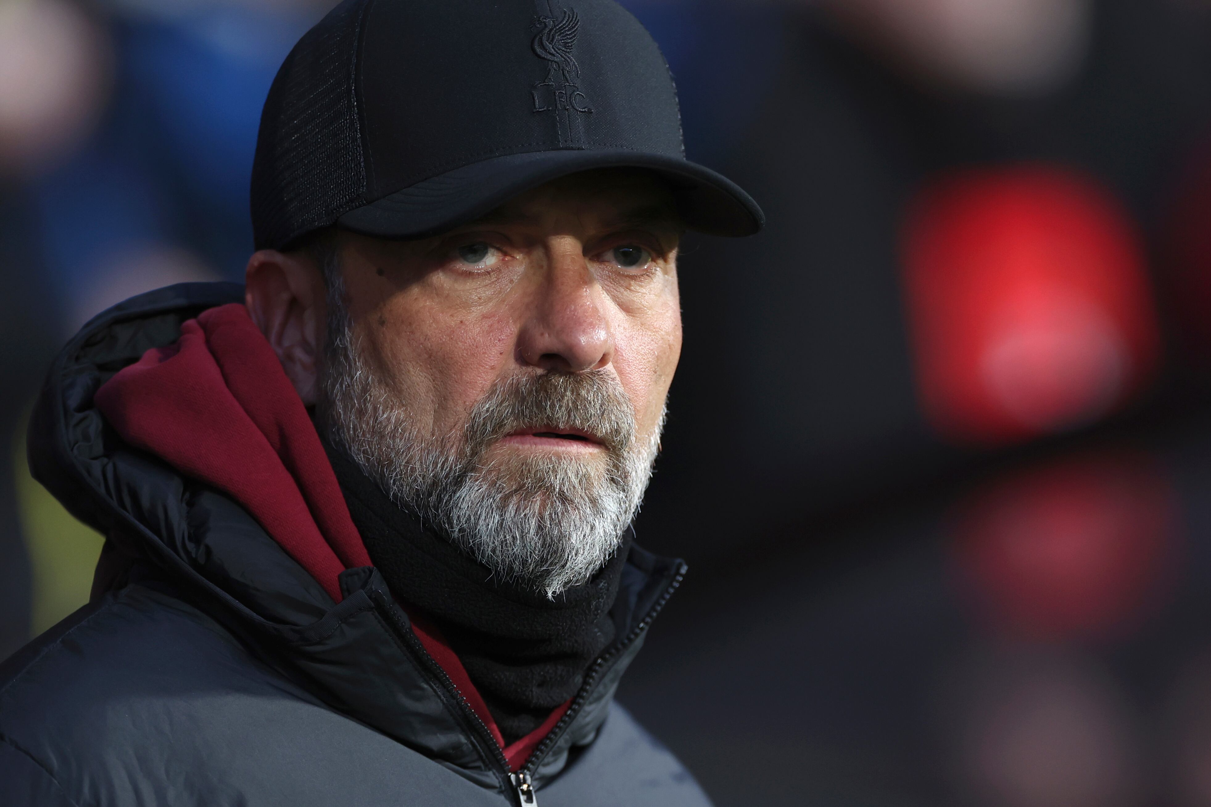 Liverpool's manager Jurgen Klopp during the English Premier League soccer match between AFC Bournemouth and Liverpool at the Vitality Stadium, in Bournemouth, England, Sunday, Jan. 21, 2024. (AP Photo/Ian Walton)