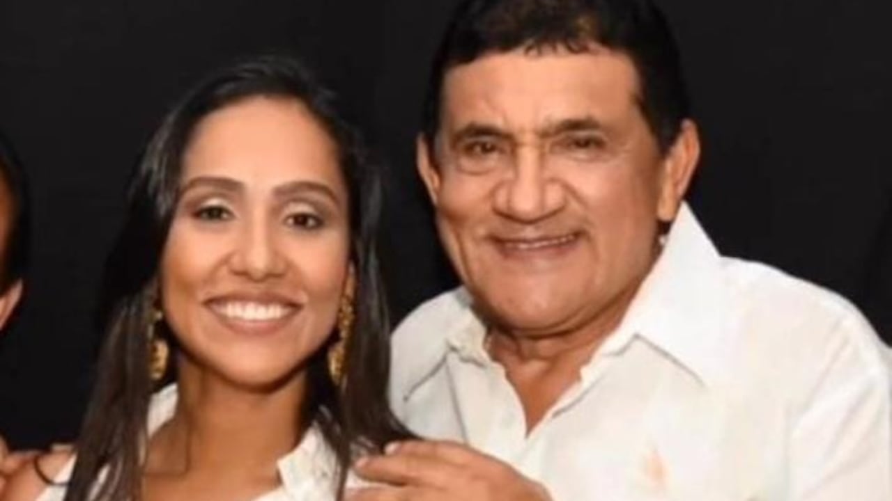 Claudia Margarita Zuleta y su padre Poncho Zuleta.