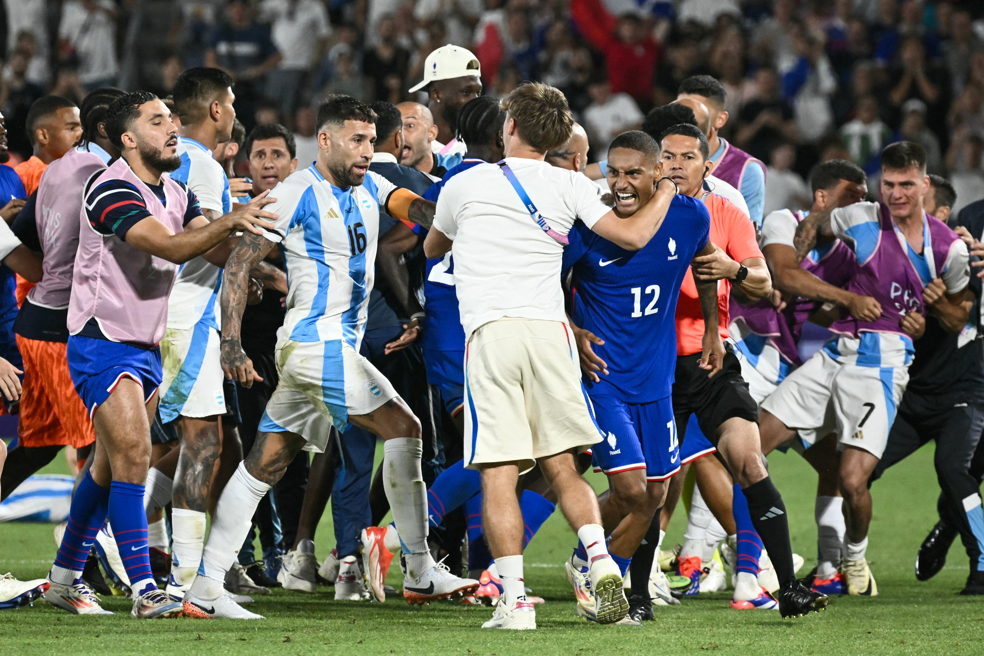 Argentina vs Francia - fútbol cuartos de final - Juegos Olímpicos de París 2024.