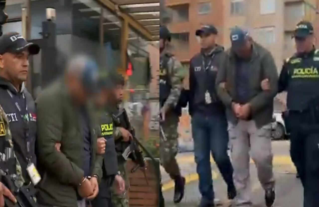 Este es el momento en el que llevan al hombre esposado tras la balacera que desató.