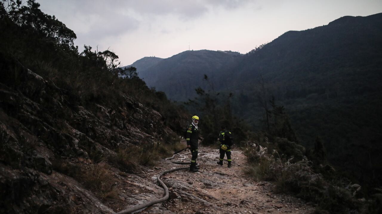 Incendios en la ciudad de Bogotá
Bomberos, policia, defensa civil y ciudadanos apoyan las labores en los cerros.