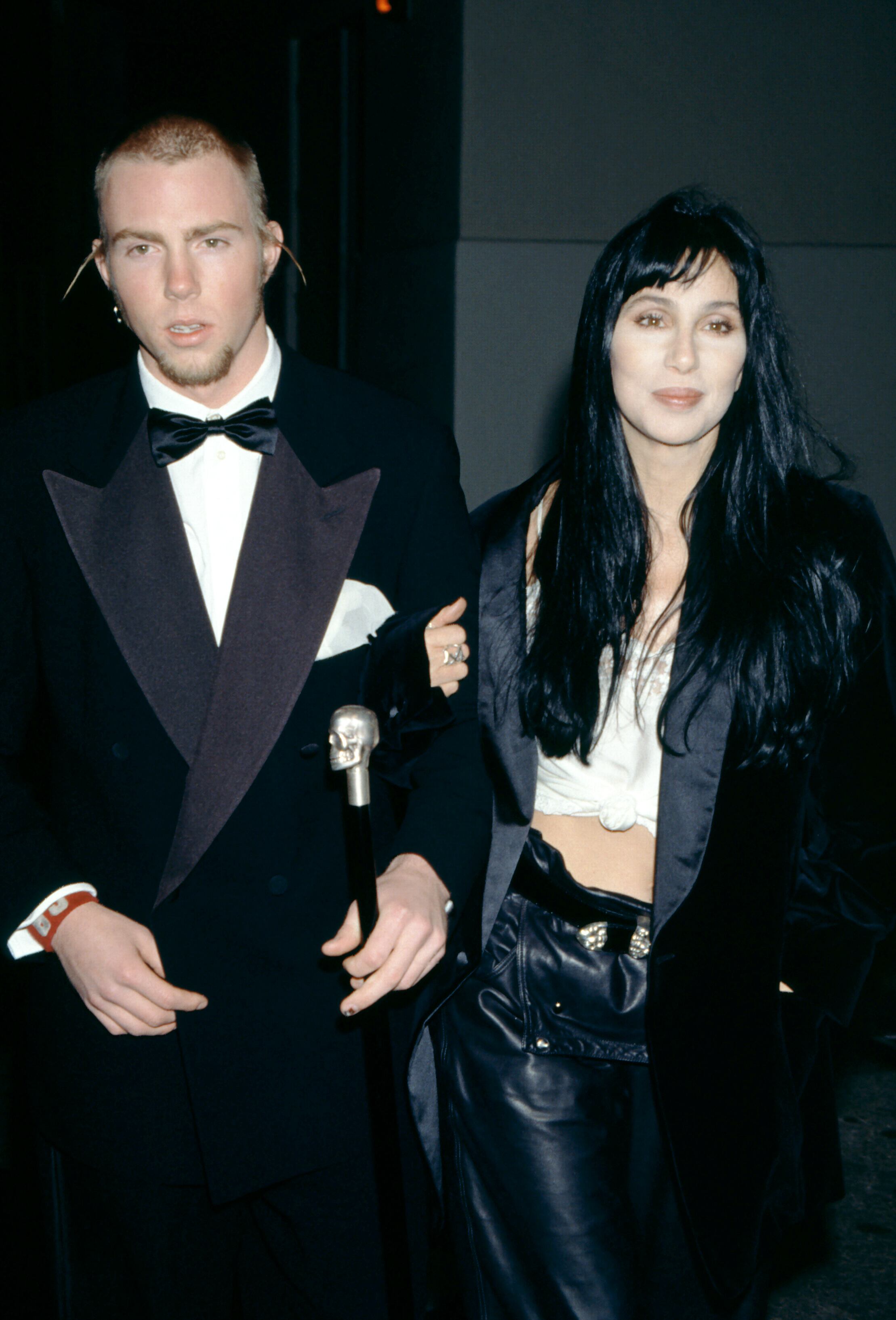 Elijah Blue Allman and his mother American singer and actress Cher