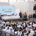 El presidente Gustavo Petro le 'jaló las airejas' a la Ministra de Vivienda por no haber adelantado las obras del acueducto de Quibdó. Foto Especial para El País