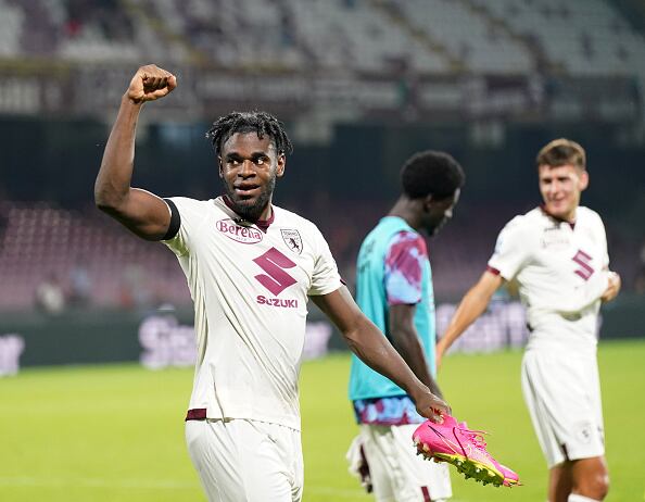 Duván Zapata en Torino de Italia