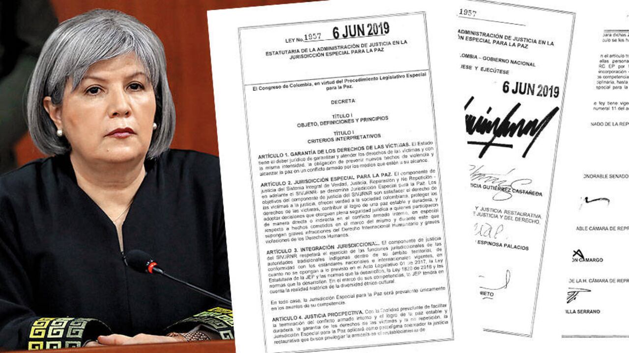La presidenta de la justicia especial, Patricia Linares, celebró la sanción de la ley estatutaria y aseguró que se despeja el camino para contar con un marco normativo completo.