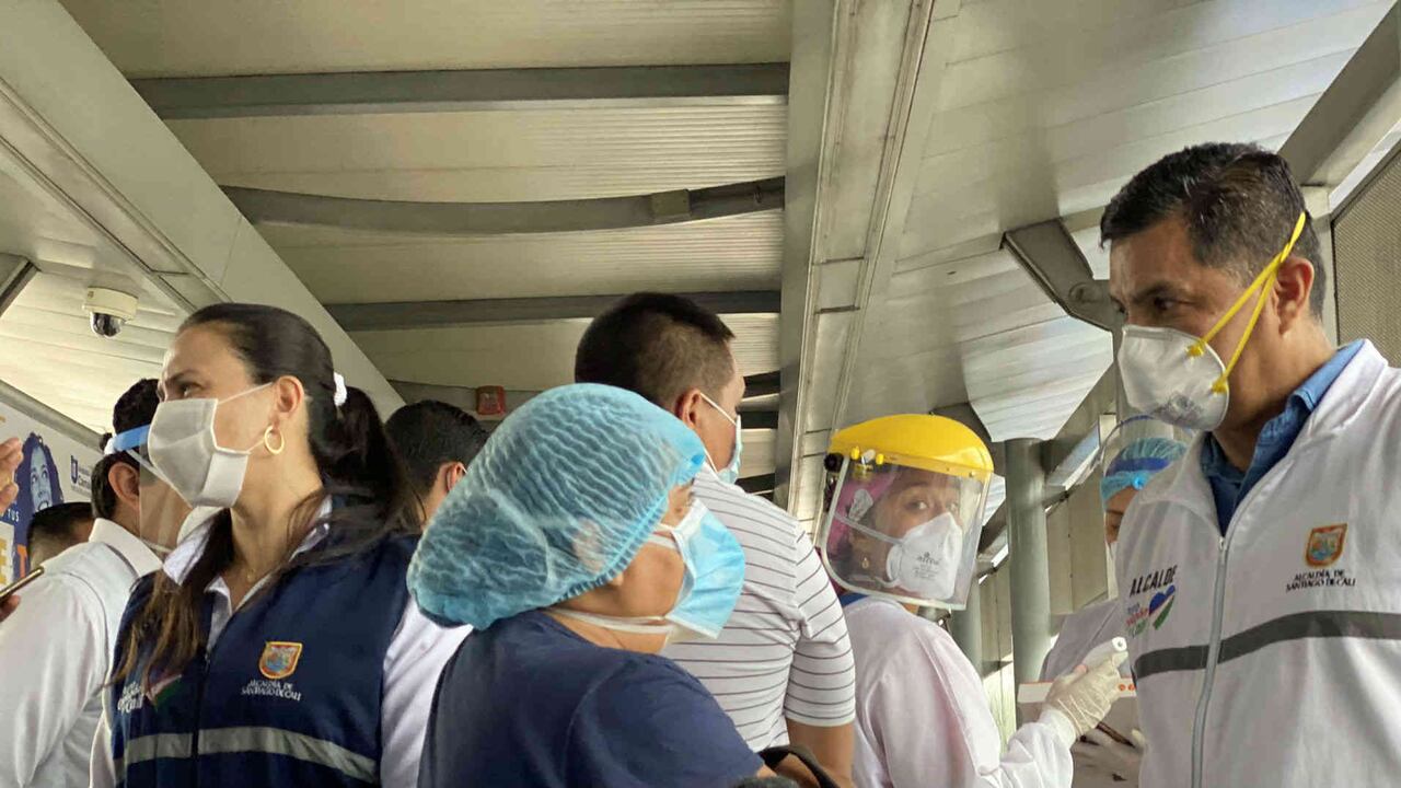 Pruebas de tamizaje en el centro de Cali.