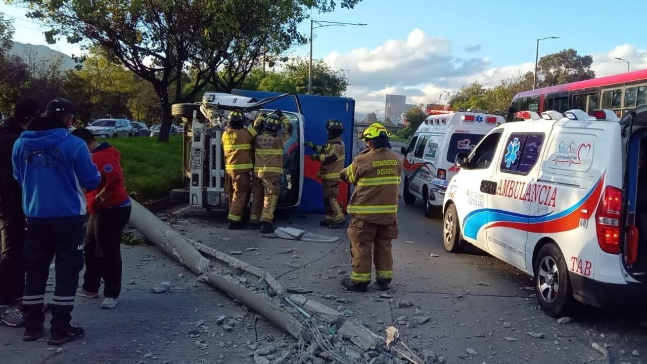 Accidente en Bogotá durante este sábado 30 de noviembre.