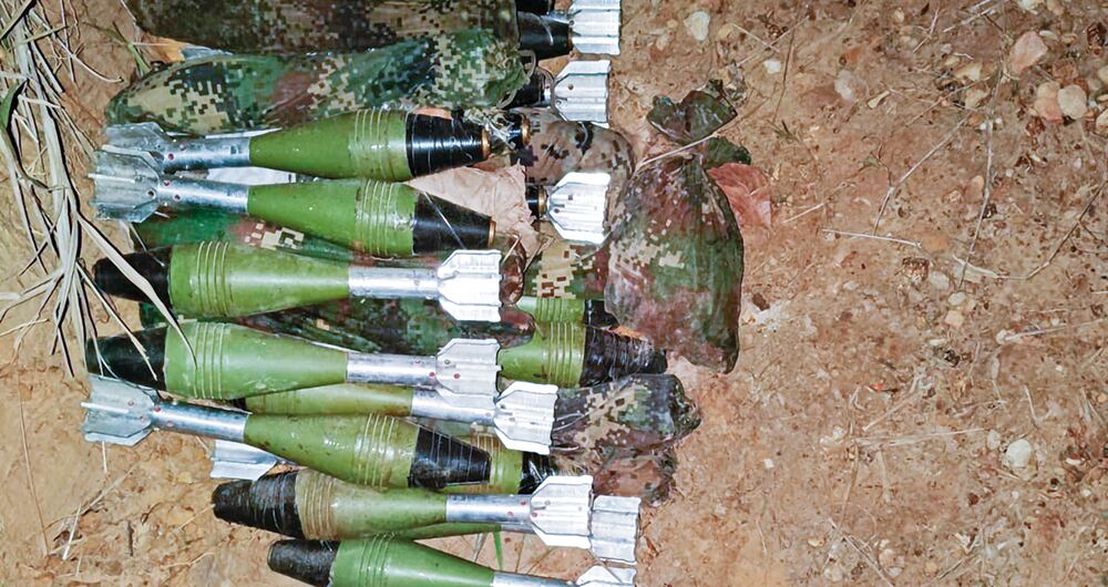 Las minas antipersonales que pone la guerrilla del ELN para frenar el avance de las fuerzas del estado. 