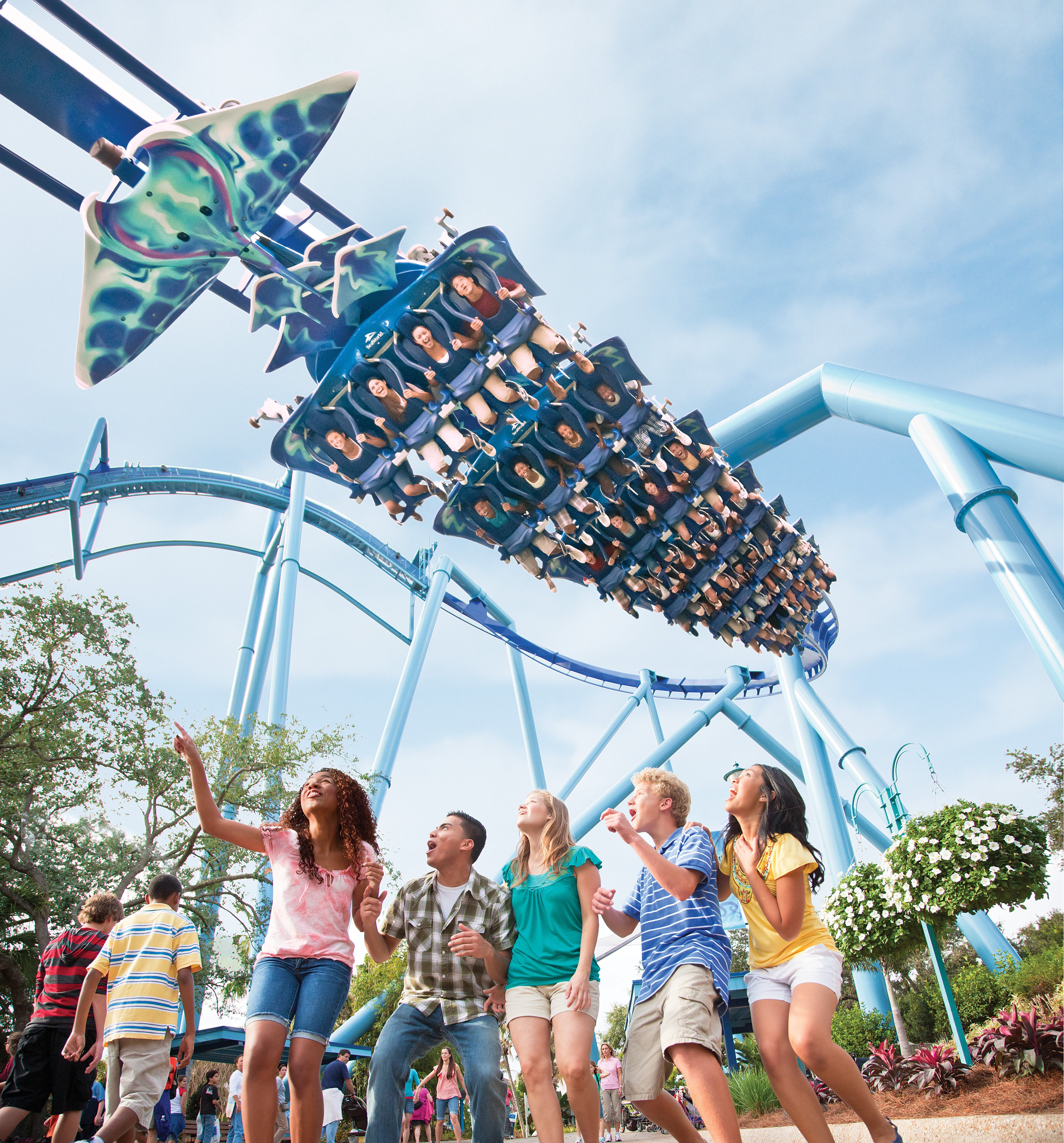 Montaña rusa Manta en Seaworld Orlando, de United Parks and Resorts.