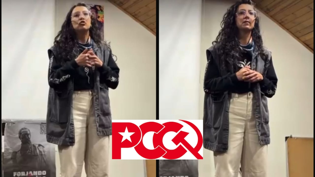 Viviana Carmona, quien se identifica como la secretaría política de la Juventud Comunista de Colombia, fue la encargada de lanzar la advertencia.