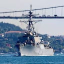 El USS Laboon derribó cuatro drones que fueron desplegados de zonas controladas por los hutíes del Yemen.