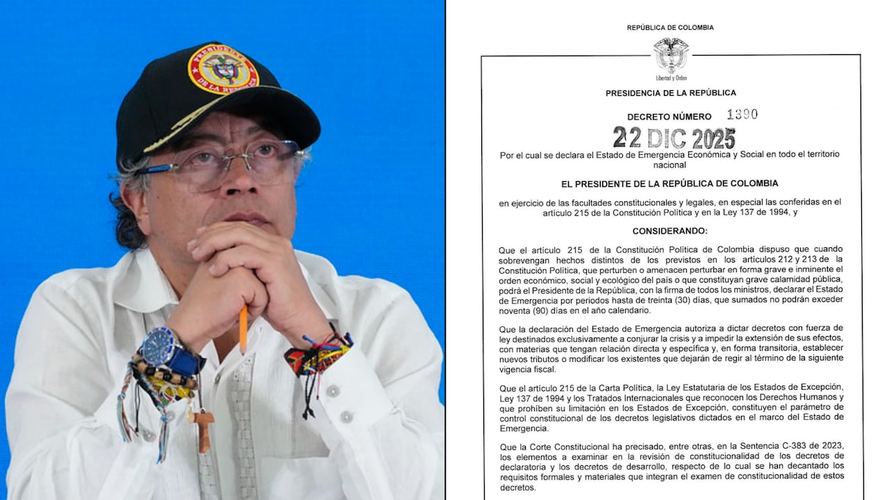 Gobierno Petro decretó la emergencia económica.