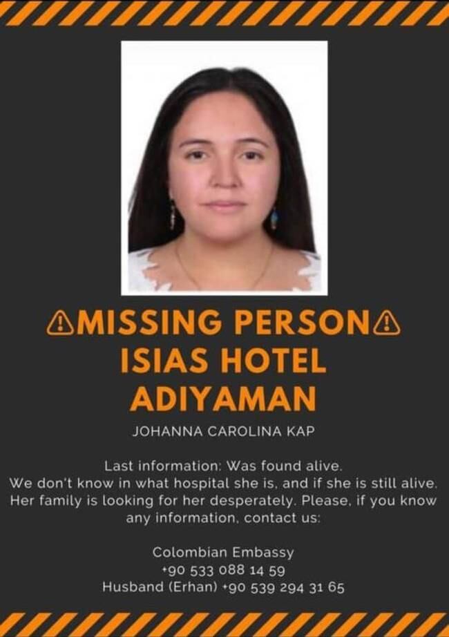 Anuncio de la desaparición de Millán.